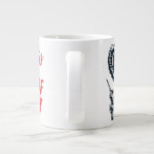 Funny alien hypodermic needle dose of reality Jumbo-Tasse (Rückseite)