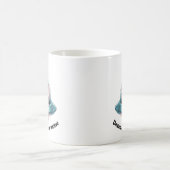 Funny Alien in UFO Kaffeetasse (Mittel)