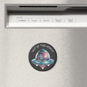 Funny Alien in UFO Magnet (In Situ (Geschirrspüler))