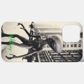 Funny Alien Invasion Retro ufo Sci Fi movie Name Case-Mate iPhone Hülle (Rückseite (Horizontal))