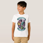 Funny Alien Koch UFO T-Shirt (Vorne ganz)