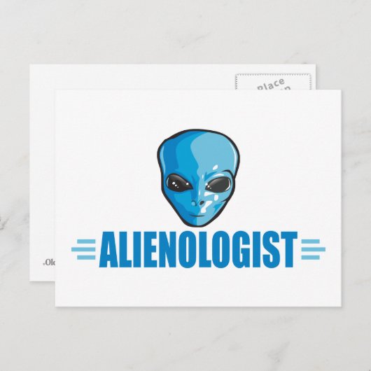 Funny Alien Lover Postkarte (Vorne/Hinten)