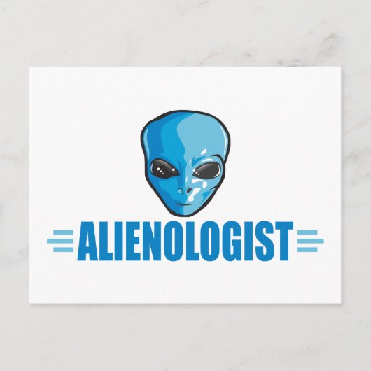 Funny Alien Lover Postkarte (Vorderseite)