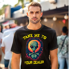 Funny Alien Meme T - Shirt "Bring mich zu deinem H