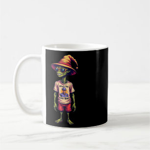 Funny Alien Meme "Wer ist jetzt die Alien?" Schwar Kaffeetasse