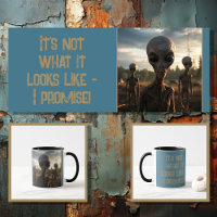 Funny Alien mit bearbeitbarem Text 2 von 4
