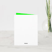 Funny Alien Sci-Fi Cartoon Extraterrestrial Kunst Karte (Rückseite)