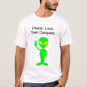 Funny Alien Sci-Fi Cartoon Extraterrestrial Kunst T-Shirt