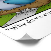 Funny Alien Spaß Poster (Ecke)