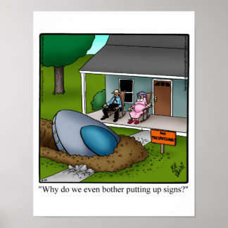 Funny Alien Spaß Poster
