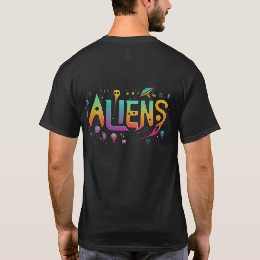 Funny Alien t Shirt (Rückseite)