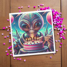 Funny Alien Themed Birthday Party
