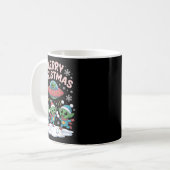 Funny Alien Trio Merry Ugly Weihnachtsmannmütze Gi Kaffeetasse (Vorderseite Links)
