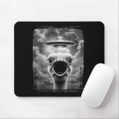 Funny Alien Turkey Ufo Selfie Thanksgiving Meme Mousepad (Mit Mouse)