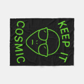Funny Alien Ufo Area 51 - Keep It Cosmic Comfort C Fleecedecke (Vorderseite (Horizontal))