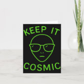 Funny Alien Ufo Area 51 - Keep It Cosmic Comfort C Karte (Vorderseite)