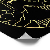 Funny Alien Ufo Extraterrestrial I Want To Leave A Poster (Ecke)