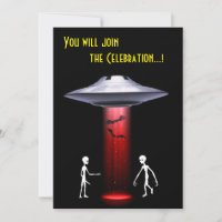 Funny Alien 🎅 🛸 UFO-Halloween-Party