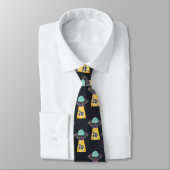 Funny Alien UFO Neck Tie Krawatte (Gebunden)