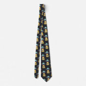 Funny Alien UFO Neck Tie Krawatte (Rückseite)