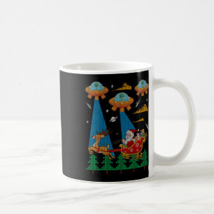 Funny Alien Ufo Santa Sleigh Ugly Christmas Sweate Kaffeetasse