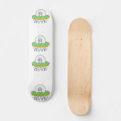 Funny Alien UFO Skateboard (Vorderseite)