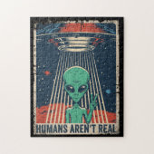 Funny Alien UFO Space Conspiracy Puzzle (Vertikal)