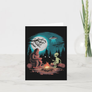 Funny Alien und Bigfoot Wandern Ristorante La Lanc Karte