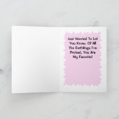 Funny Alien Valentine Card Feiertagskarte (Innenseite)