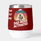 Funny Alien Vater Mode Aktiviertes Geschenk (Rückseite)