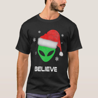 Funny Alien Weihnachten Weihnachten Weihnachtsgesc T-Shirt