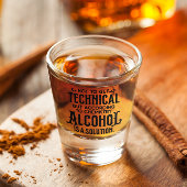 Funny Alkohol ist eine Lösung Schnapsglas