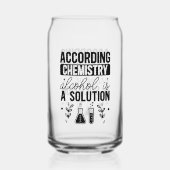 Funny Alkoholkonsum Wort Kunst Dosenglas (Rückseite)