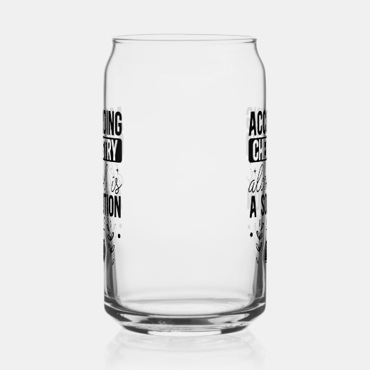 Funny Alkoholkonsum Wort Kunst Dosenglas (Rechts)