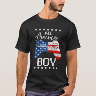 Funny All American Boys 4. Juli Son Video Game USA T-Shirt