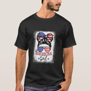 Funny All American Girl gebleicht Shirts Patriotic