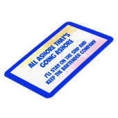 Funny All Ashore Stateroom Door Marker Magnet (Linke Seite)