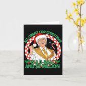 Funny All I Want For Christmas 8 Ball And 2 Millio Karte (Gelbe Blume)