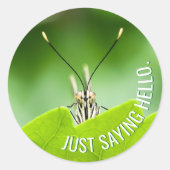 Funny All-Occasion Animal Butterfly Sticker (Vorderseite)