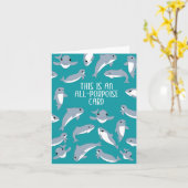 Funny All-Porpoise (Allzweck) Karte (Gelbe Blume)