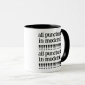 Funny All Punctuation in Moderation !!!!!!!!!!!!! Tasse (VorderseiteRechts)