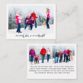 Funny Alles ist nicht ruhig Urlaub Fotokarte Mitteilungskarte (Vorne/Hinten)