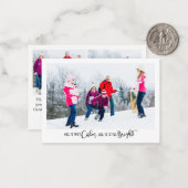 Funny Alles ist nicht ruhig Urlaub Fotokarte Mitteilungskarte (Vorderseite/Rückseite Beispiel)