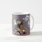 Funny Alley Cats Add The Name Skateboard Graffiti Kaffeetasse (VorderseiteRechts)