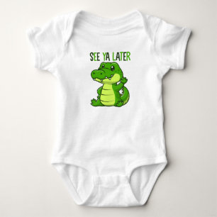 Funny Alligator Baby Strampler