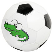 Funny Alligator Cartoon Fußball Ball (Dreiviertel)