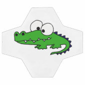 Funny Alligator Cartoon Fußball Ball (Flach)
