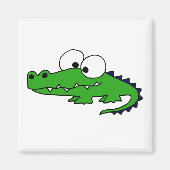 Funny Alligator Cartoon Magnet (Vorne)