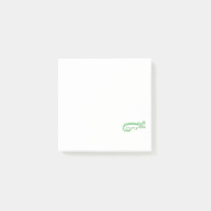 Funny Alligator Echo Art Post-it Klebezettel