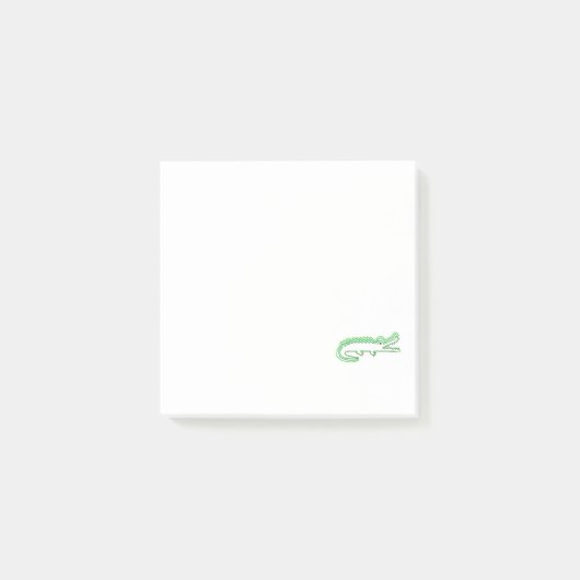 Funny Alligator Echo Art Post-it Klebezettel (Vorderseite)